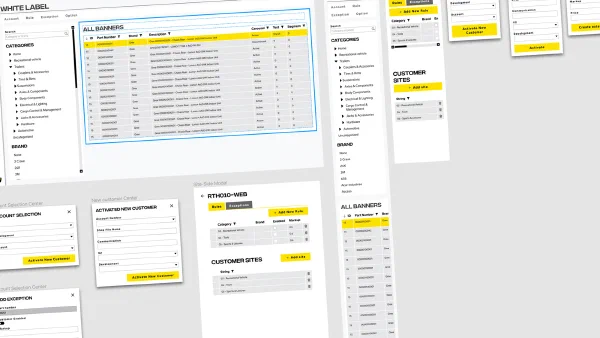 Design do portal de aplicativos web da Thibert e criação de um design system para a empresa